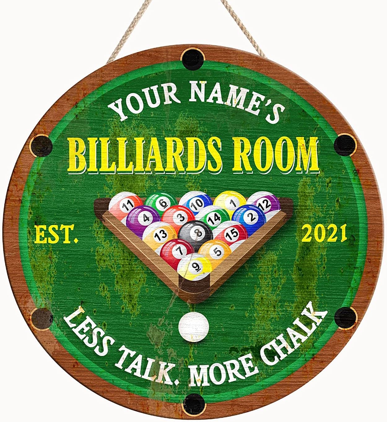 Artsy Woodsy Custom Billiards Room Billiards Club Printed
