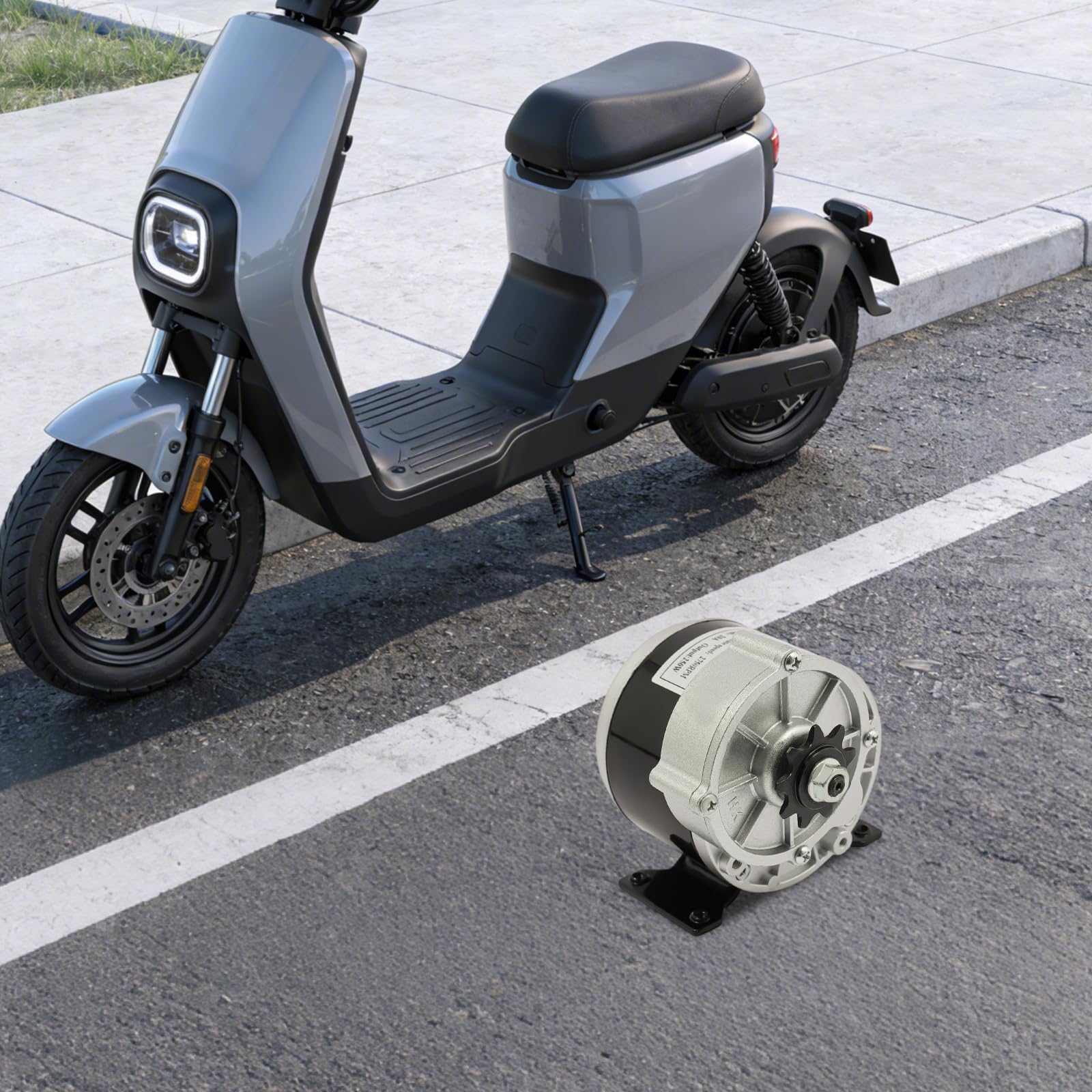 Motoriduttore 12 V motore elettrico con riduttore, 250 W DC motore a spazzola 2750 RPM per biciclette elettriche, scooter elettrici