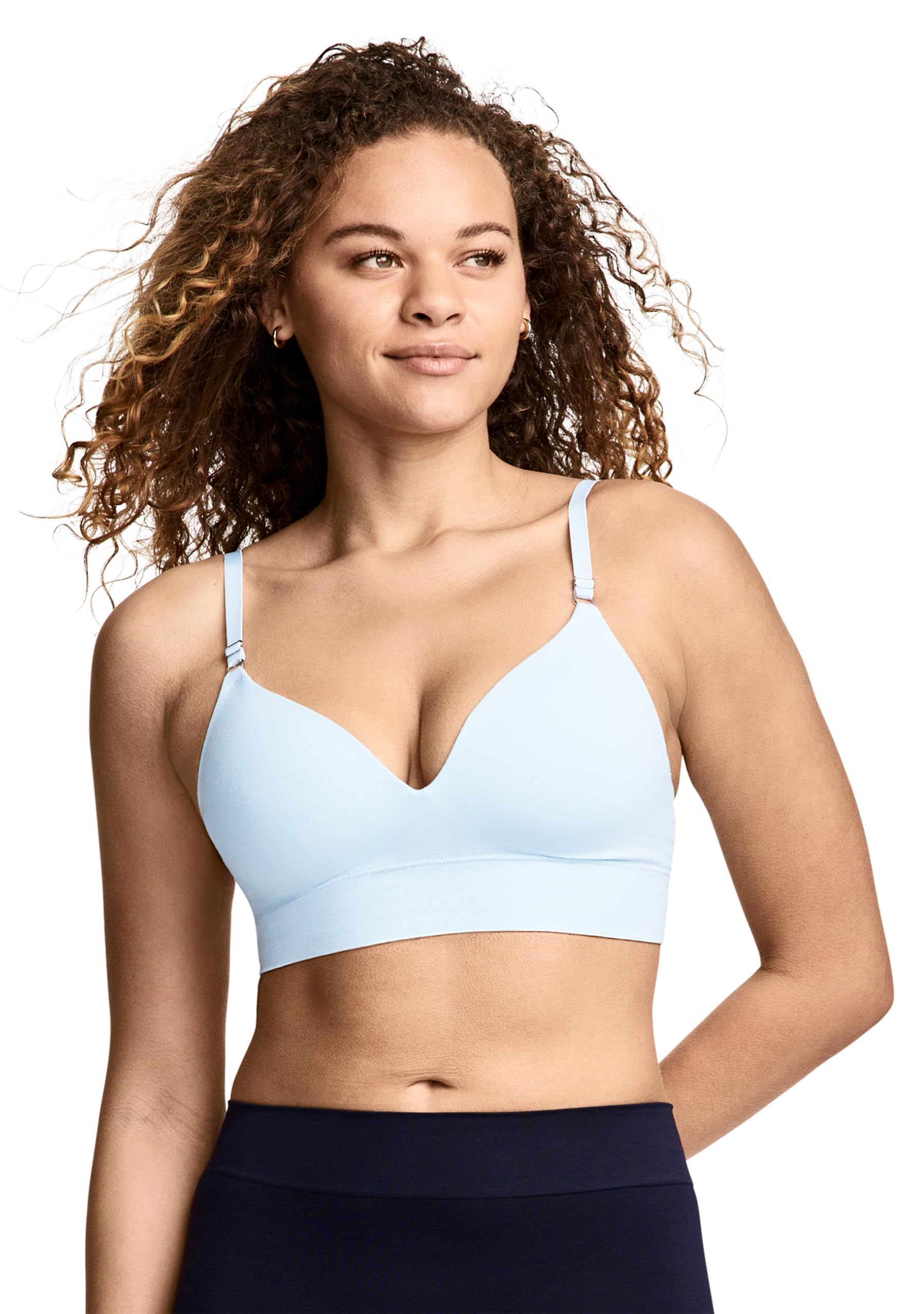 Jockey Women's Seamfree Comfort Bralette, Blue Topaz, S