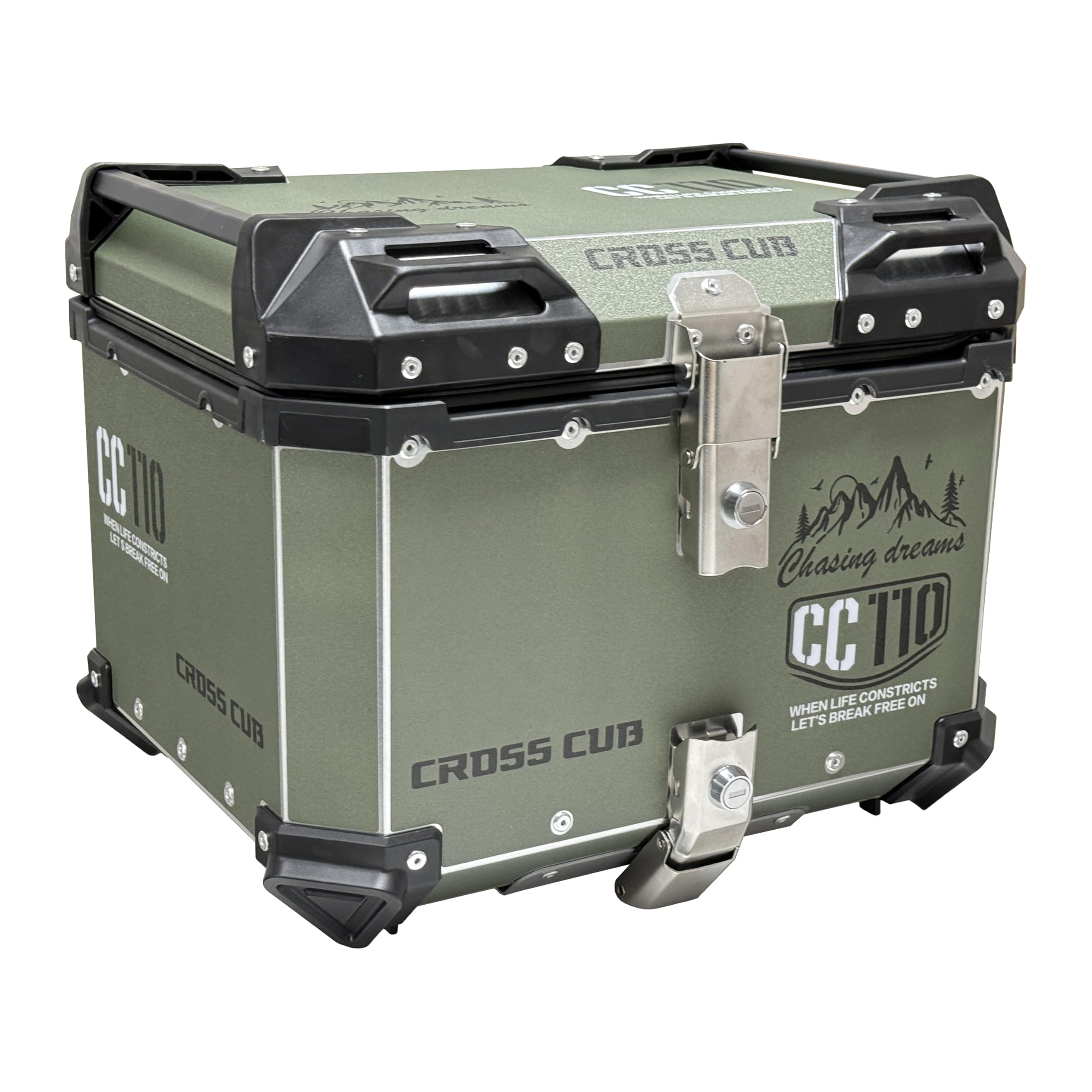 Amazon | JISYIWOWバイク用 リアボックス アルミ製 45L 大容量