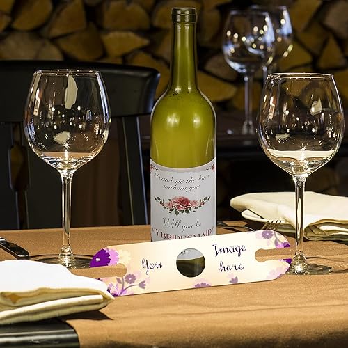 Miniatura 7 de Jetec Soporte para copas de vino, sublimación en blanco debajo del gabinete, soporte para copas de vino, almacenamiento de bricolaje para