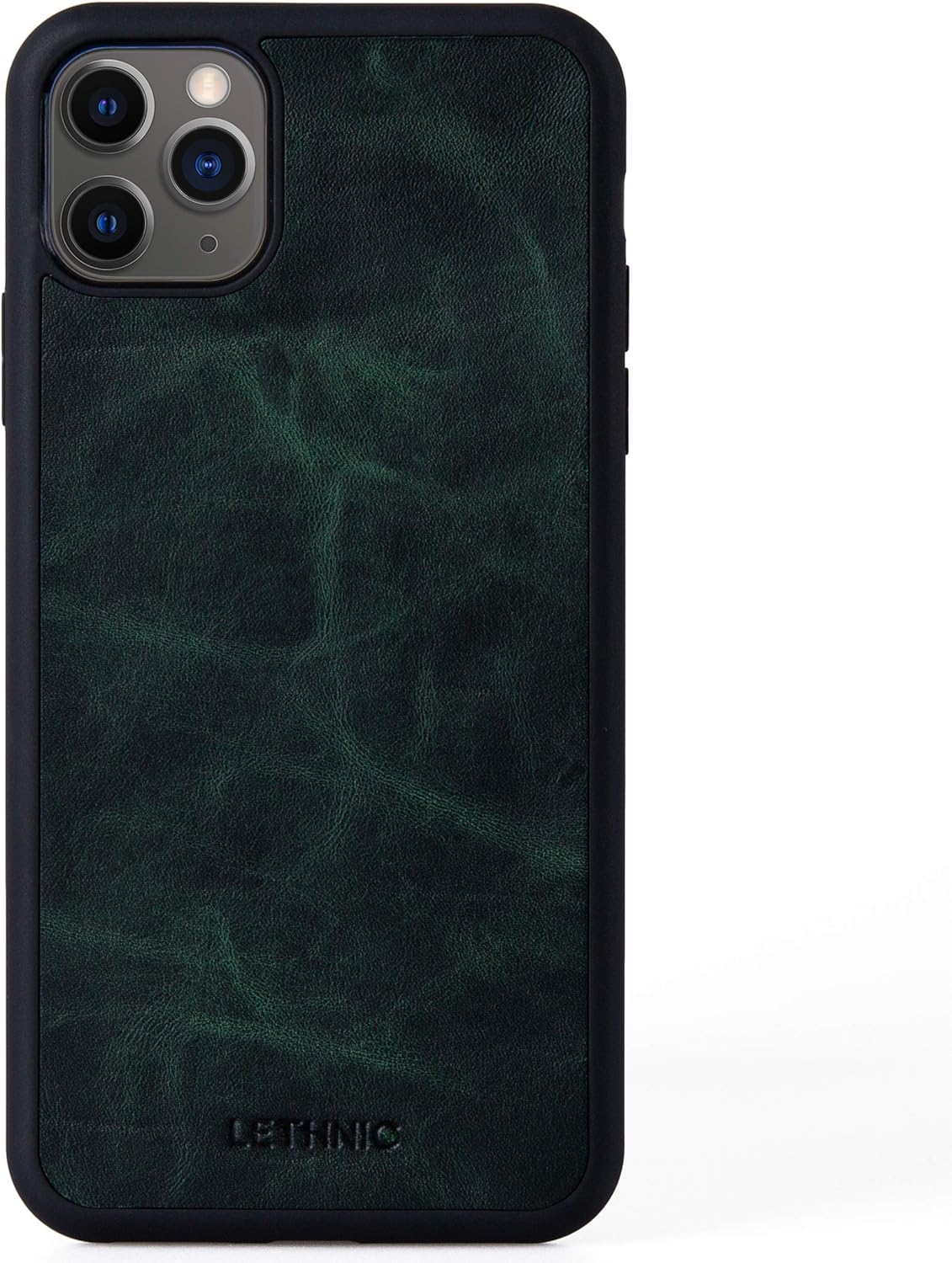Exclusive Special Lethnic iPhone 11 Series Leather Case (Dark Green, 11 Pro Max)