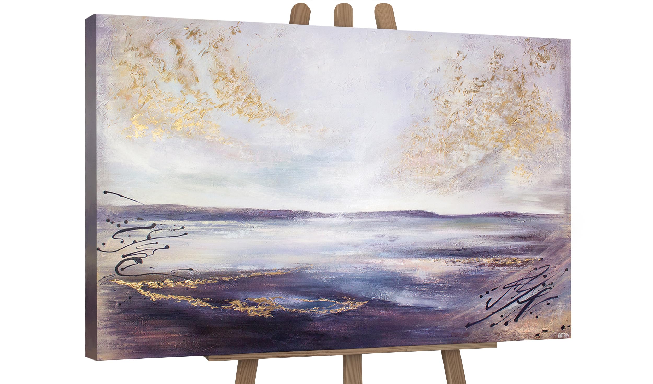 Ys Sea Distance -Art Wall Art “The Sea Range”| Painting | Painting For Wall Decoration | Abstract Canvas Wall Art | Acrylic Painting Handmade 48X32 Inch