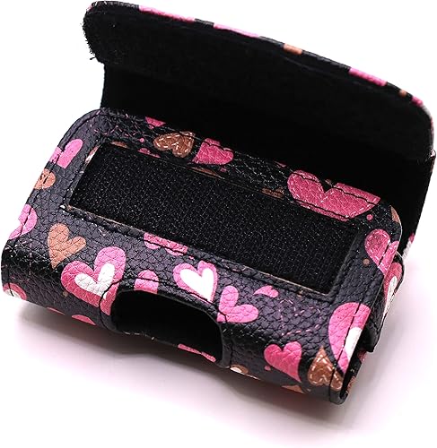 Miniatura 9 de Funda de diseño pintado para el cuidado de la diabetes en tándem bomba de insulina tSlim X2 (horizontal-blanco-corazón)