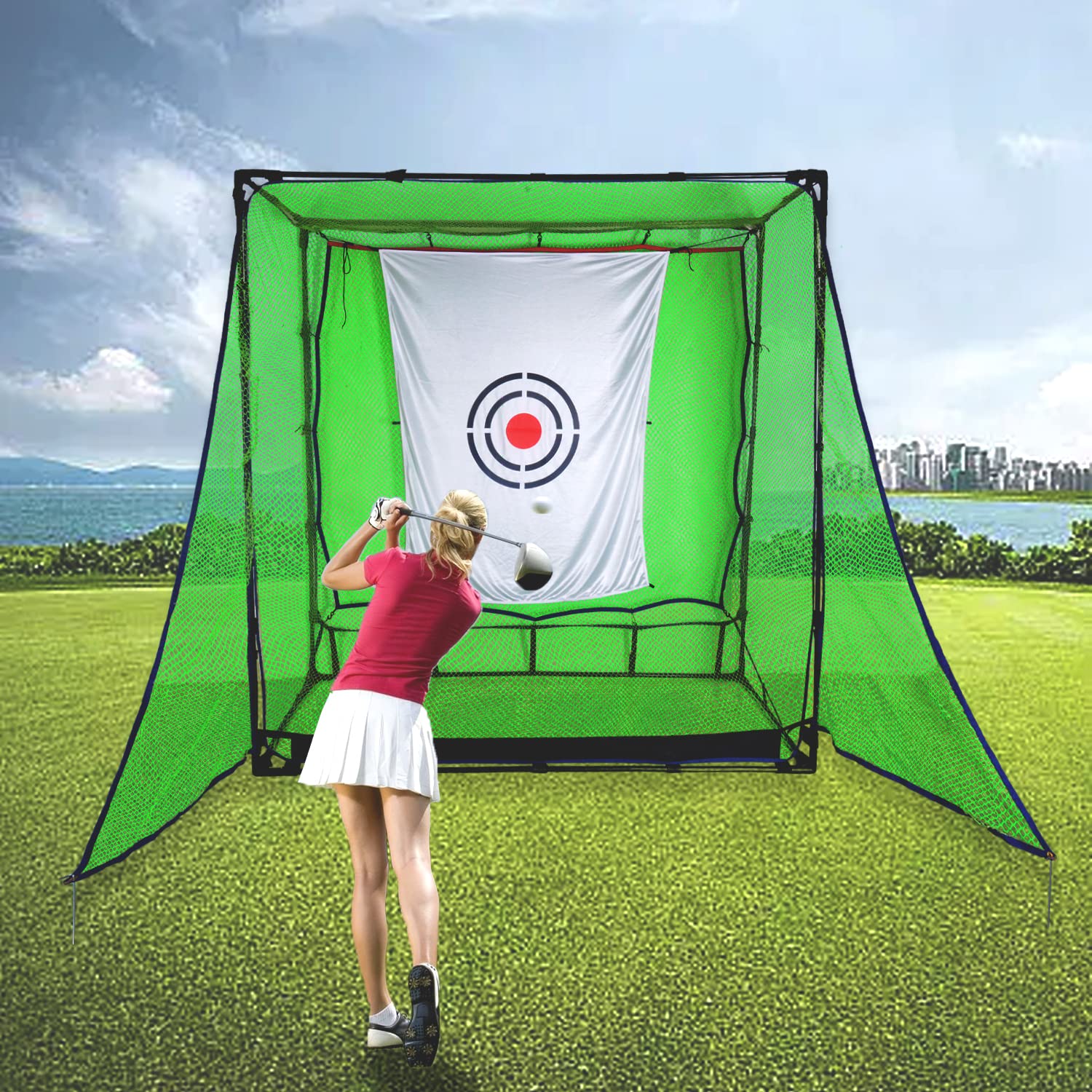 Kapler Red de entrenamiento de golf para actividades al aire libre