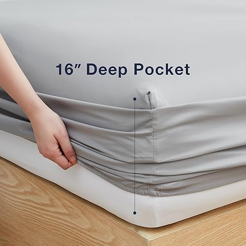 Miniatura 5 de Casual Living 32628 - Juego de sábanas y fundas de almohada de 4 piezas de sábanas y fundas de almohada de 4 piezas de tamaño Queen Size Hotel Style