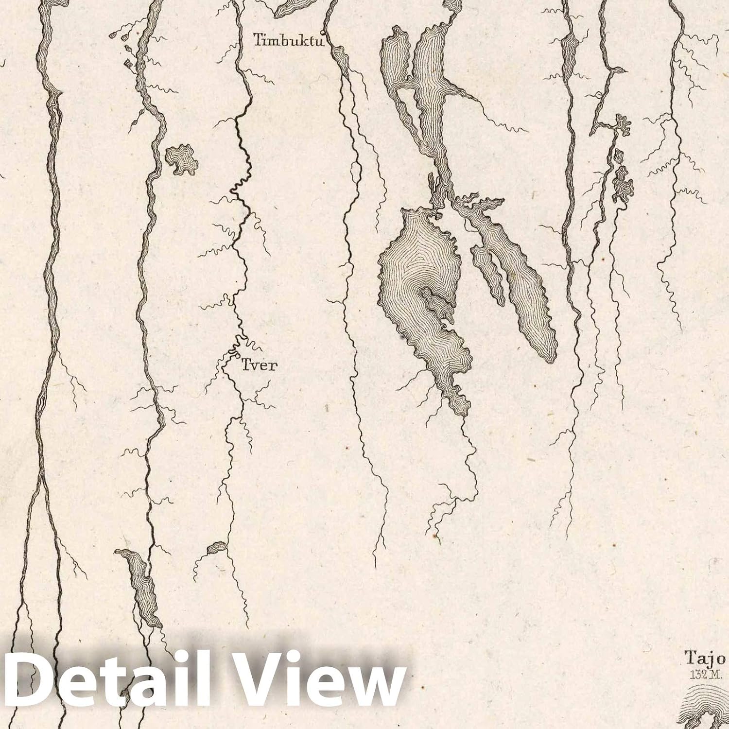 Comparative View of the Principal Rivers of the World 1854 Historical Map Print - 24in x 30in