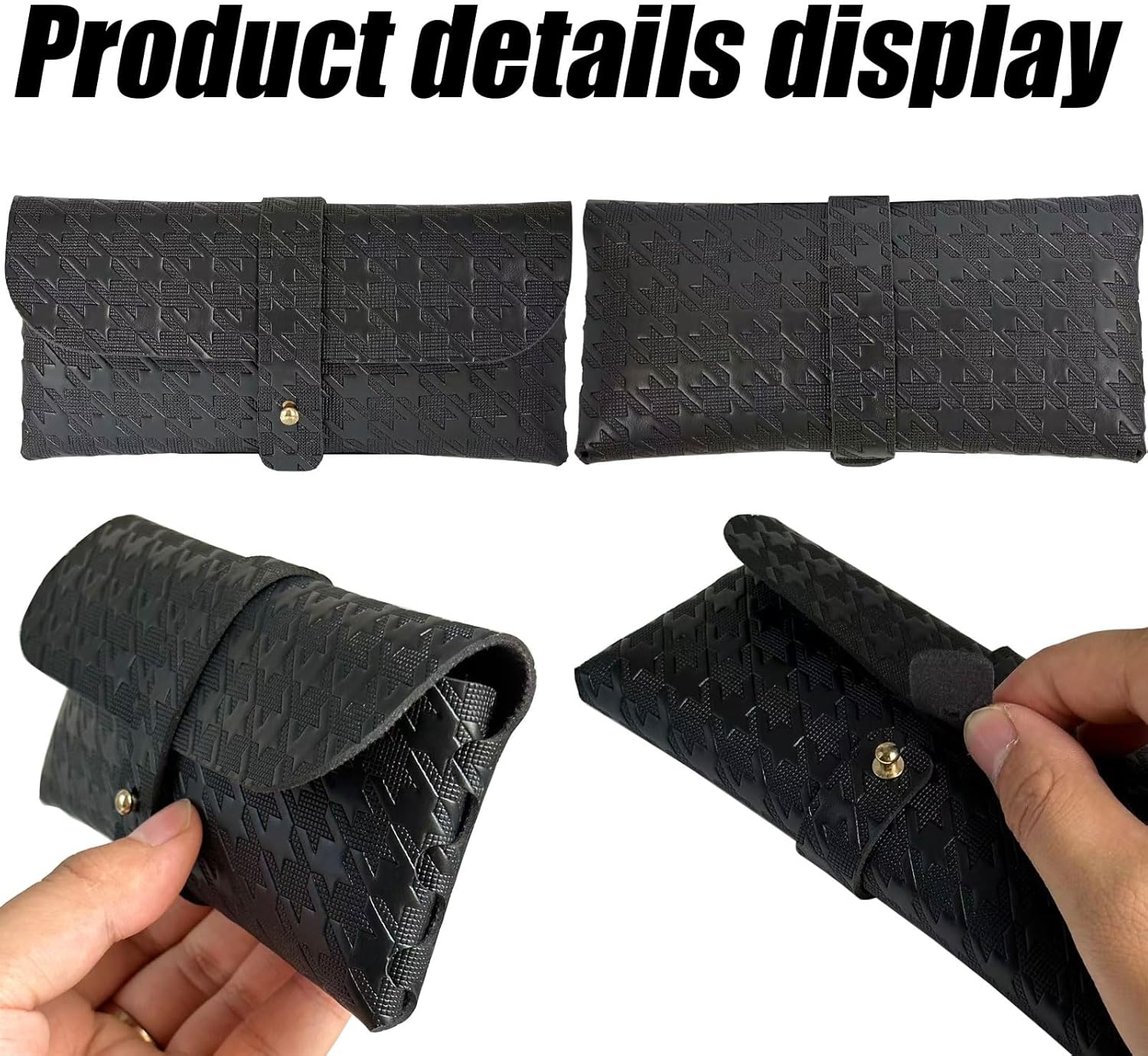 Glasses storage bag Travel sunglasses myopia glasses storage bag Fashion leather storage bag - Image 4