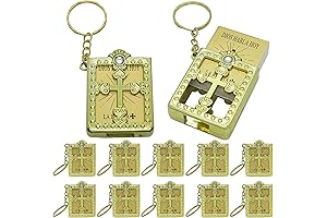 Spanish Miniature Bible Key Ring - A Divine Accompaniment for Special Occasions (Set of 12)