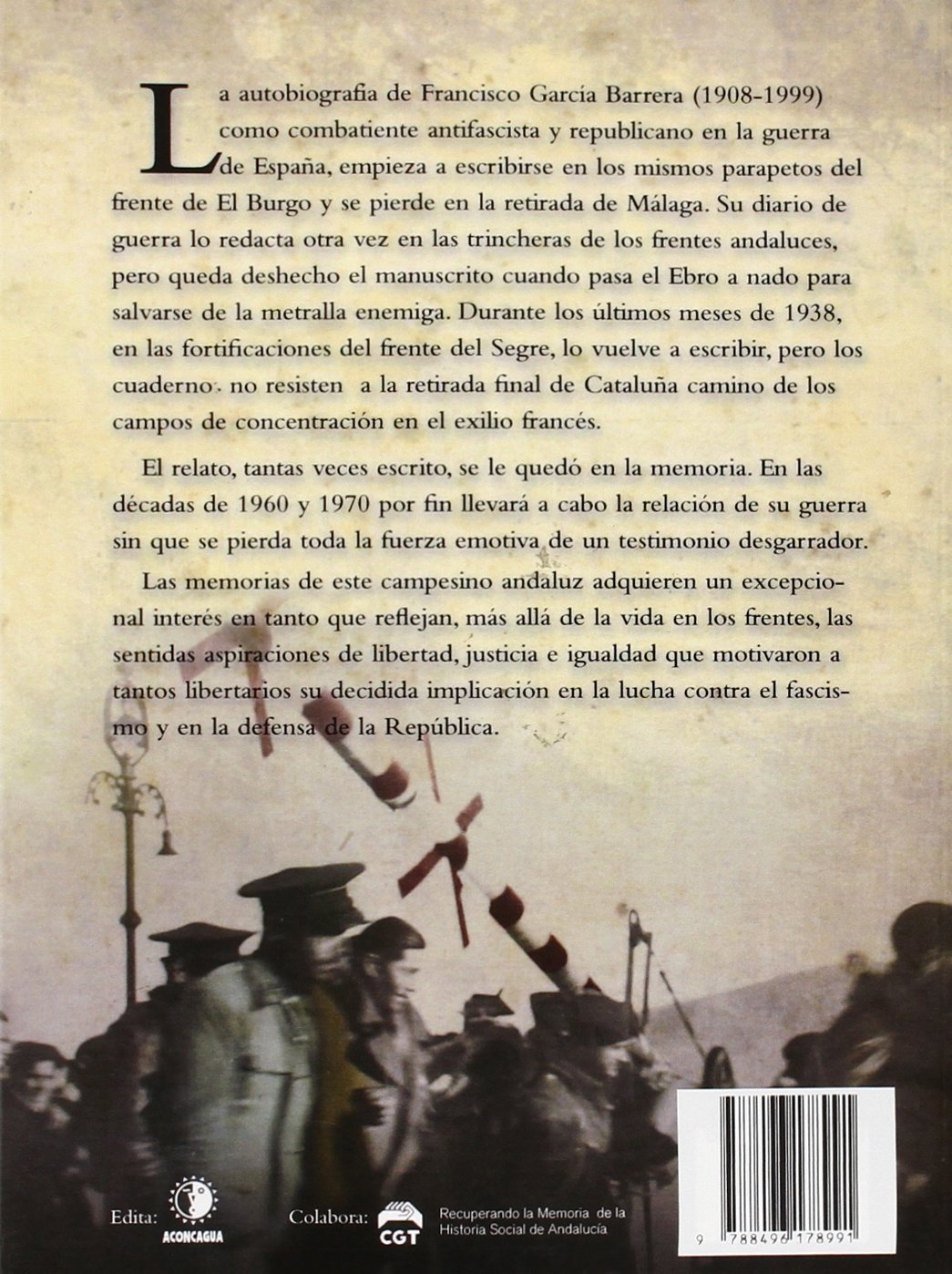 Memorias de un libertario andaluz en la guerra civil española (ESTUDIOS ANDALUCES)
