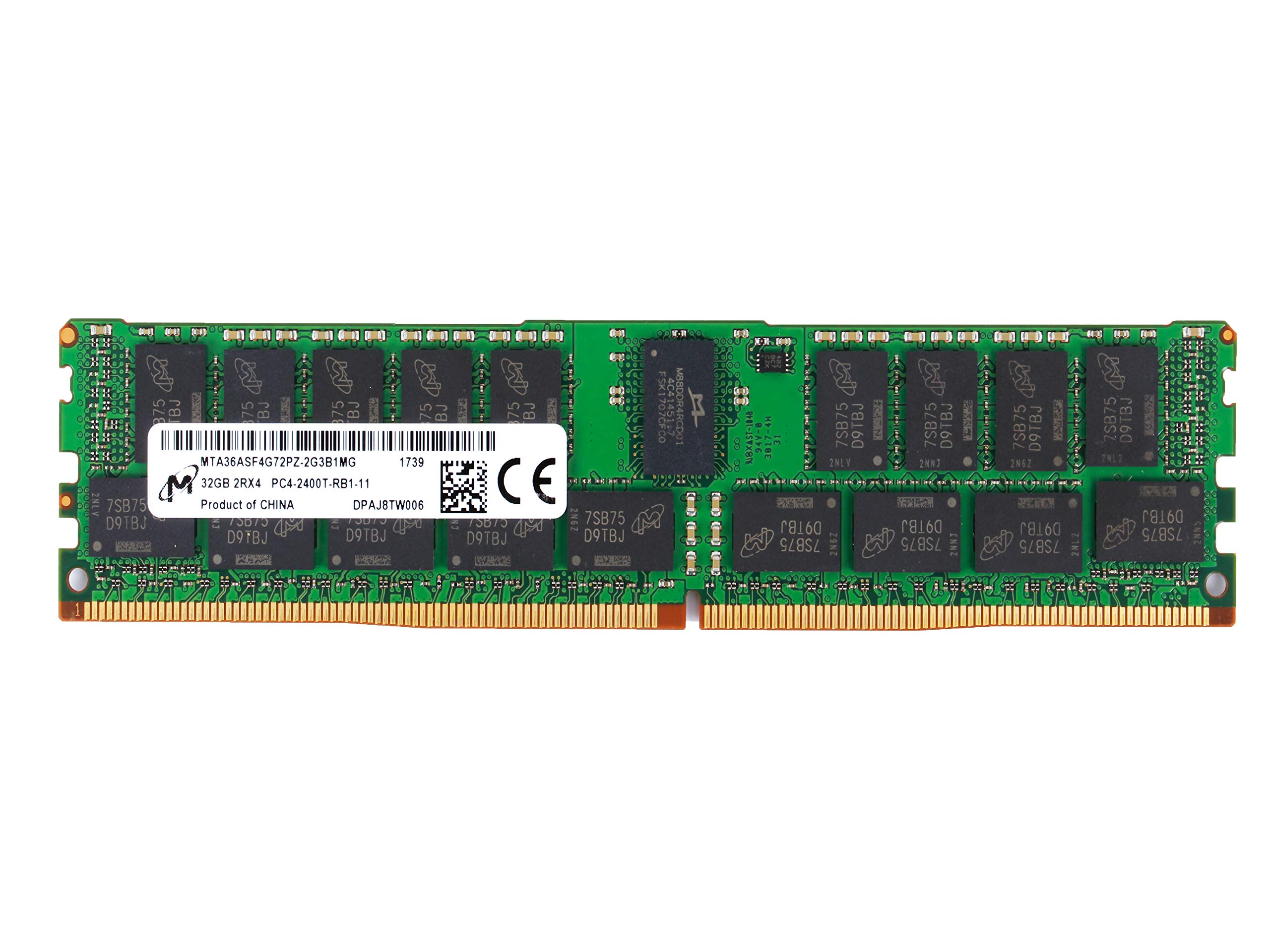 計192GB 32GB×6枚　2DRx4 DDR4-2400T MICRON 32GB PC4-2400T-R Registered ECC 2RX4 Memory RDIMM