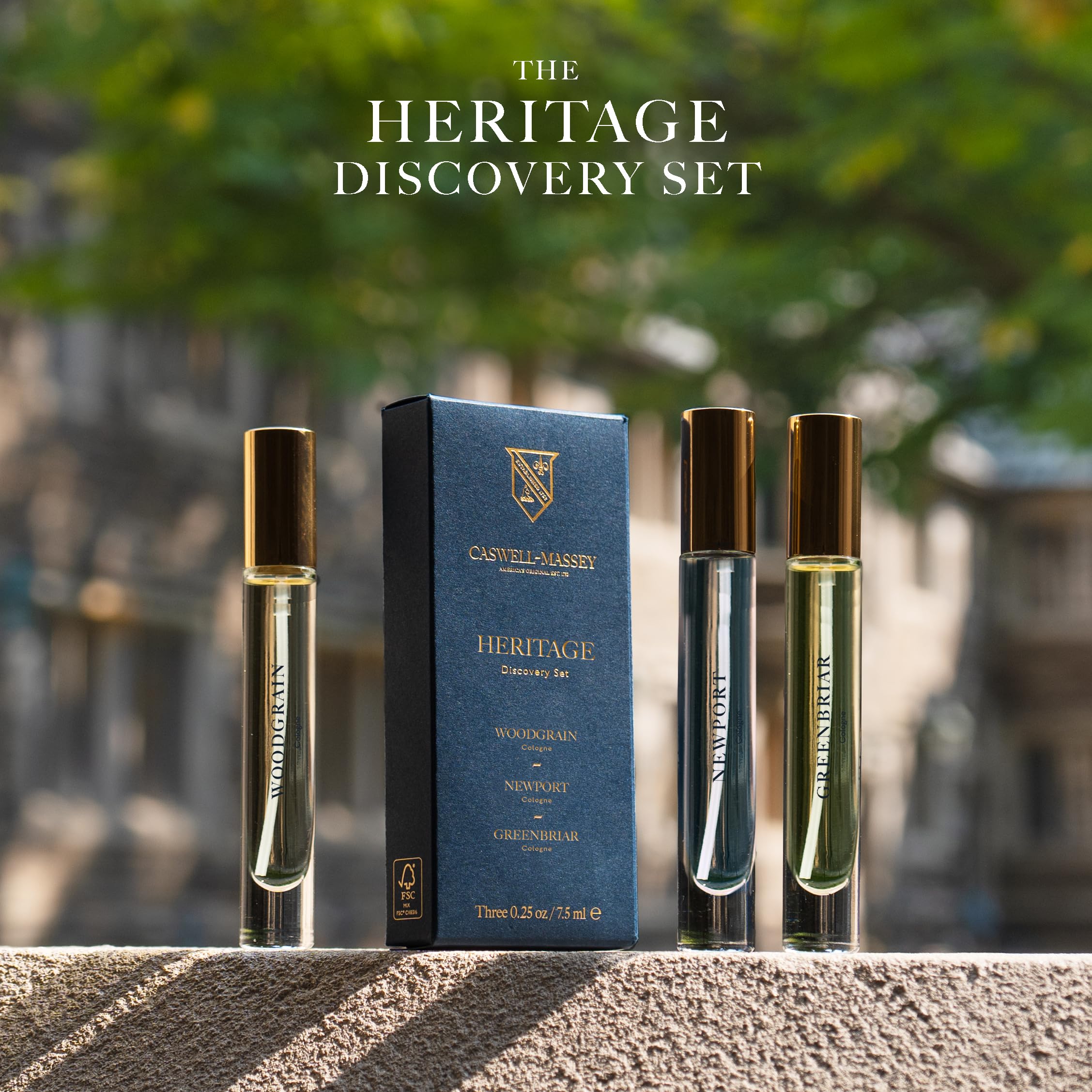 Amazon.com : Caswell-Massey Cologne Discovery Set for Men, Travel