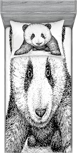 Miniatura 128 de Ambesonne Juego de sábanas bajeras y fundas de almohada occidentales, sombrero de vaquero con temática del salvaje oeste y cuerda de ganadería vieja