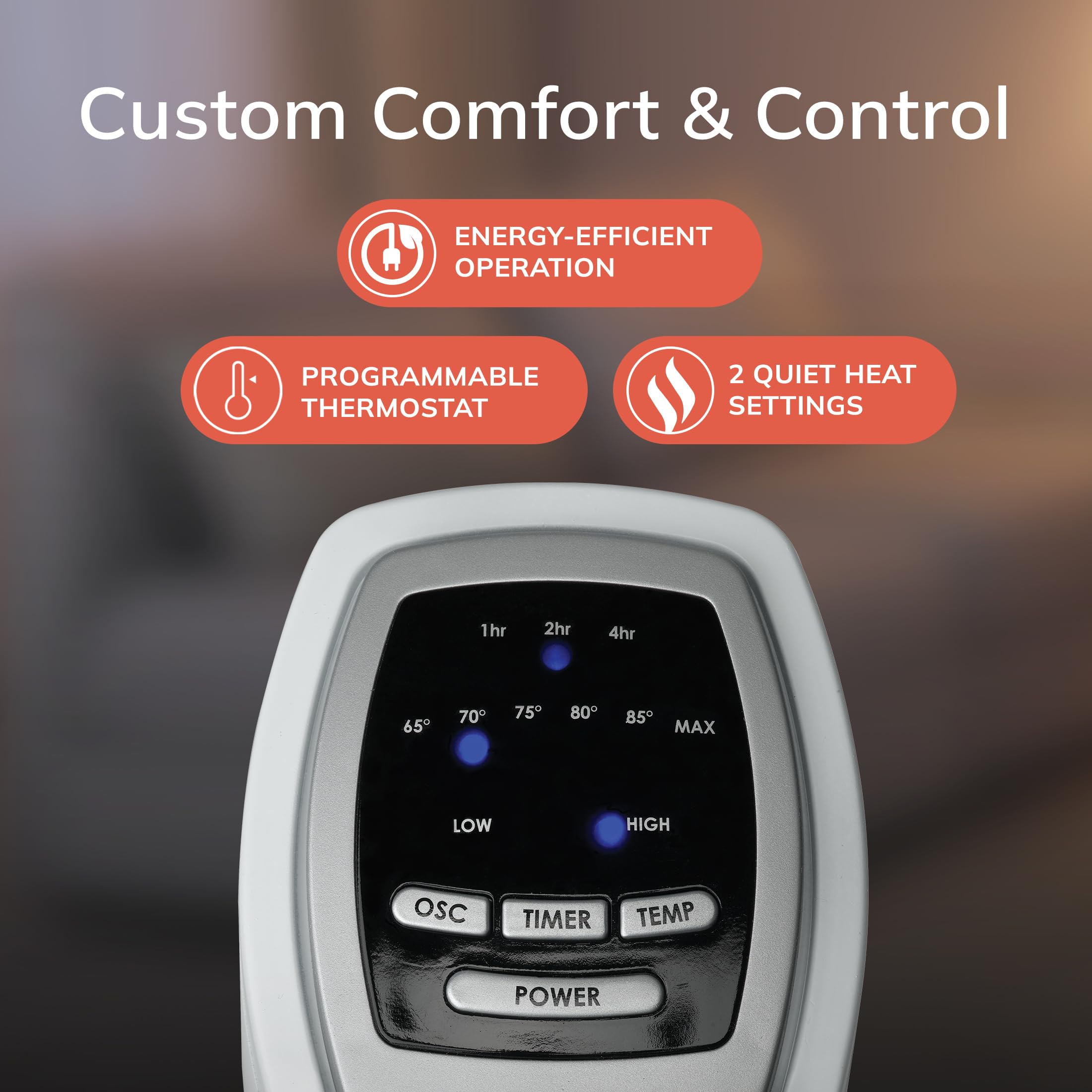 Lasko Oscillating Ceramic Tower Space Heater for Home with Overheat Protection, Timer, 22.5 Inches, Silver, 1500W, 5775, 7.5″L x 7.1″W x 22.75″H