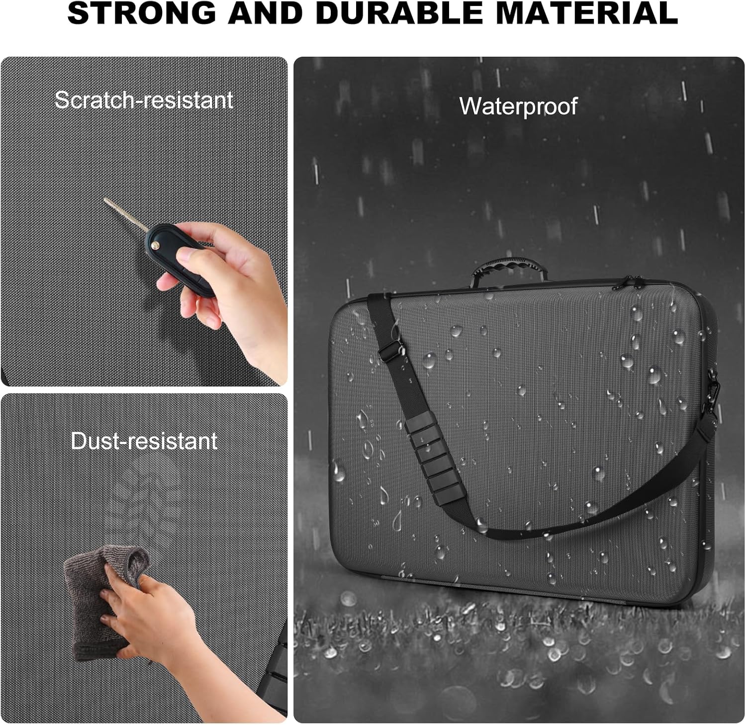 Starlink Gen 3 Case Starlink Standard Case for Travel, RV and Outdoor Protection Waterproof EVA Carrying Case for Starlink Gen 3 Dust-Tight Crush-Resistant with Custom Internal Partitions Dark Grey