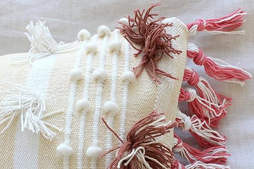 Miniatura 5 de CASA BOHO Funda de almohada lumbar decoración rosa almohadas bohemias para cama almohadas decorativas para sofá almohada larga bohemia para cama