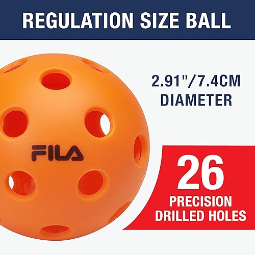 Miniatura 7 de FILA Accessories Indoor and Outdoor Pickleball Balls - Official Pickleballs