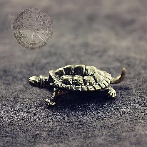 Vista 17 de Figura de estatua de tortuga de latón de latón, figura decorativa para oficina en casa (2 unidades, dorado) 2 piezas, dorado,1 unidad,2 piezas,2