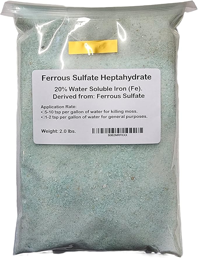 Ferrous Sulfate Heptahydrate, 20 Water Soluble Iron (Fe). Derived from