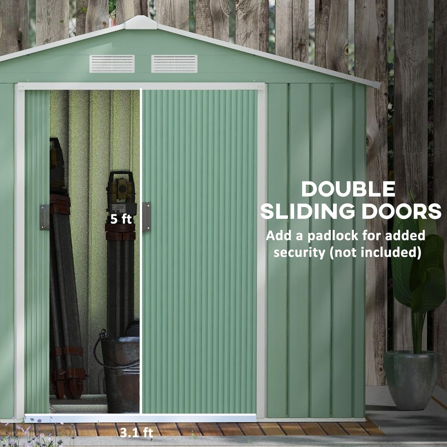 Outdoor Metal Storage Shed