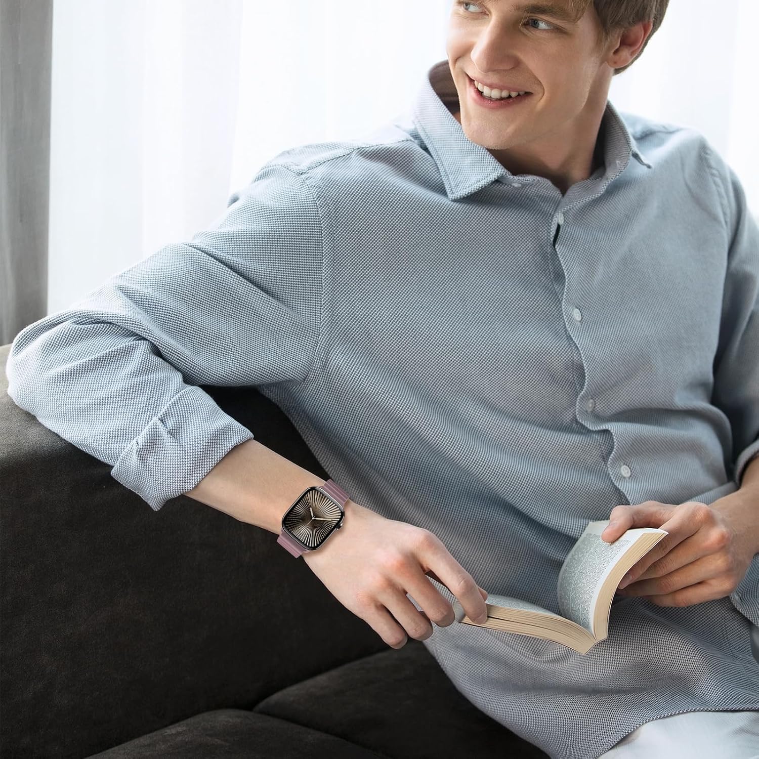 Magnetic Sport Bands for Apple Watch Band 40mm 38mm 41mm 42mm 44mm 45mm 46mm iWatch bands for Women Men,Silicone Loop Strap Wristband for Apple Watch Series 11 10 9 8 7 6 5 4 3 SE 3/2nd Ultra/3/2 49mm - Image 6