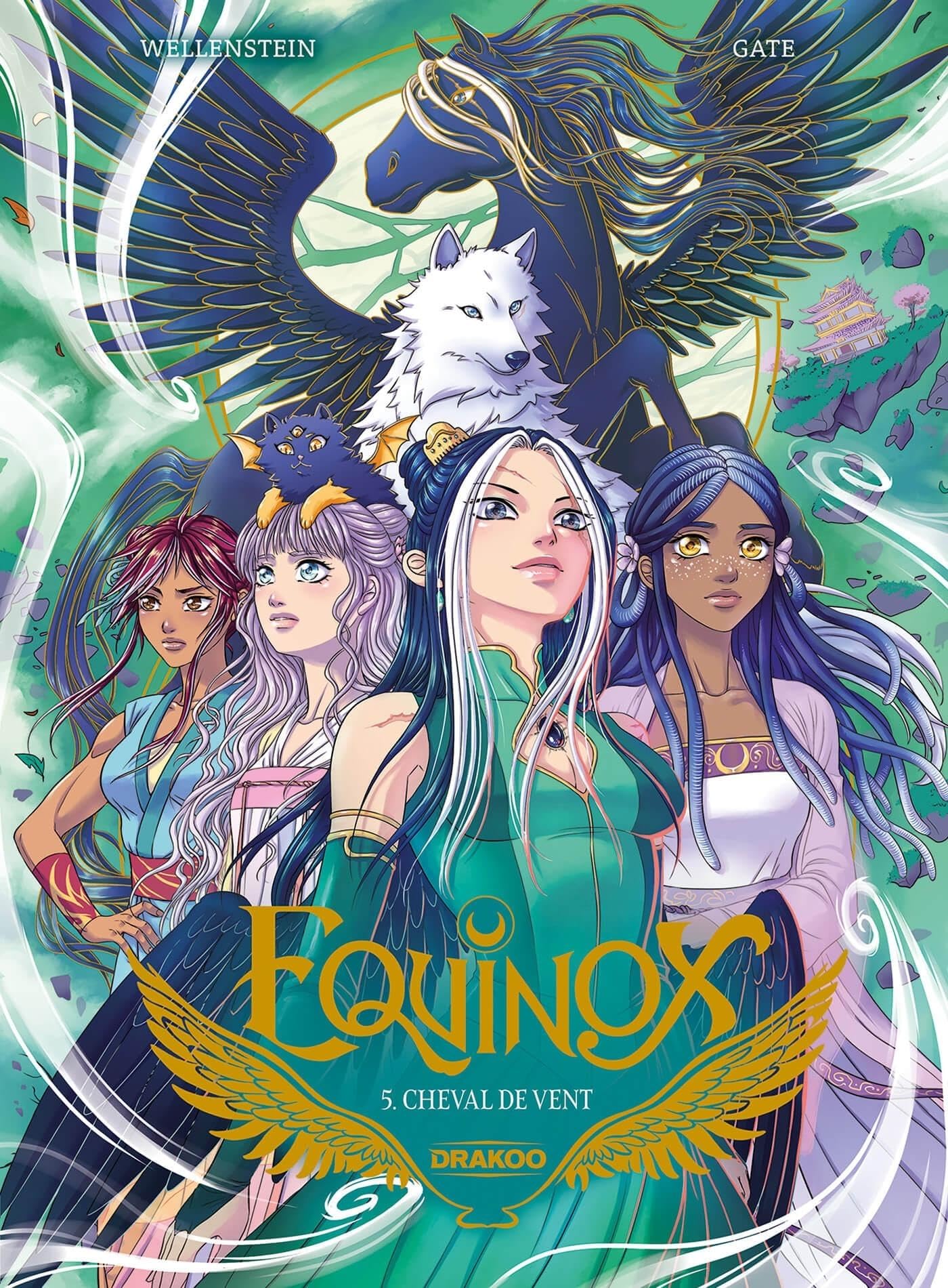 Equinox - vol. 05 Cheval de vent - Aurélie Wellenstein - Drakoo - cartonné - Bande dessinée jeunesse