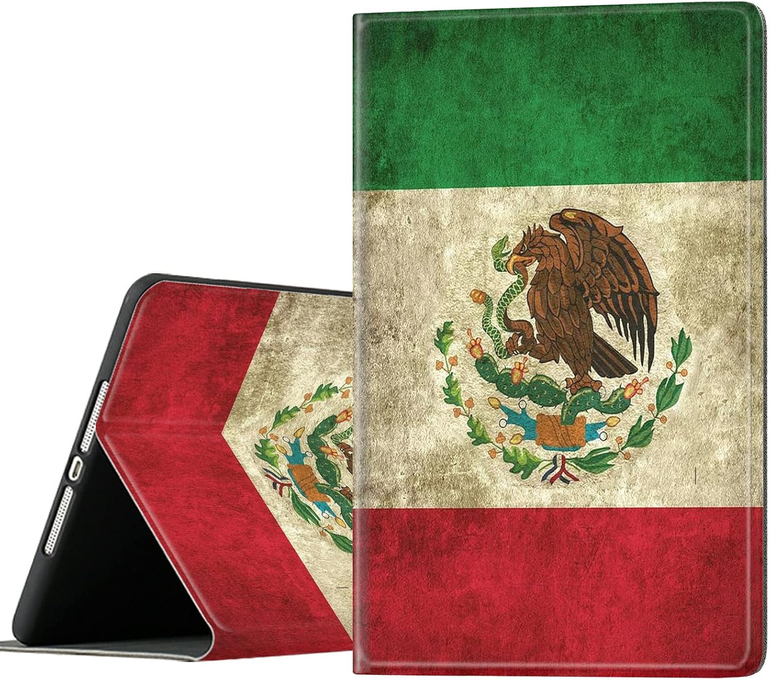 Compatible for ipad 9th Generation Case,Design for 8th 7th Generation ipad case 10.2,Present for Father Mother Daught Son Friends,Mexico Mexican Vintage Flag