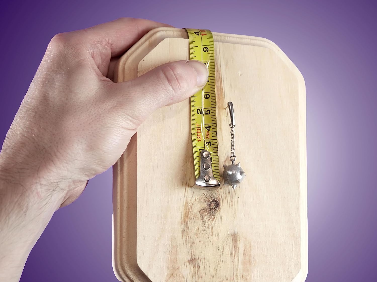 Pink Medieval Flail Drop Earrings | Renaissance Weapon Inspired Jewelry | Goth/Grunge/Punk/Emo