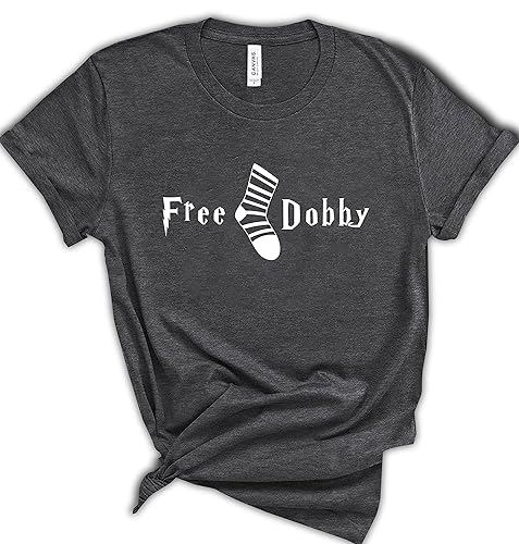 Miniatura 5 de Free Dobby T-Shirts, Funny Gift For Women And Men, Free Socks Graphic T-Shirt, Casual Sleeve Clothes For Summer, Funny Gifts For Girl And Boy,