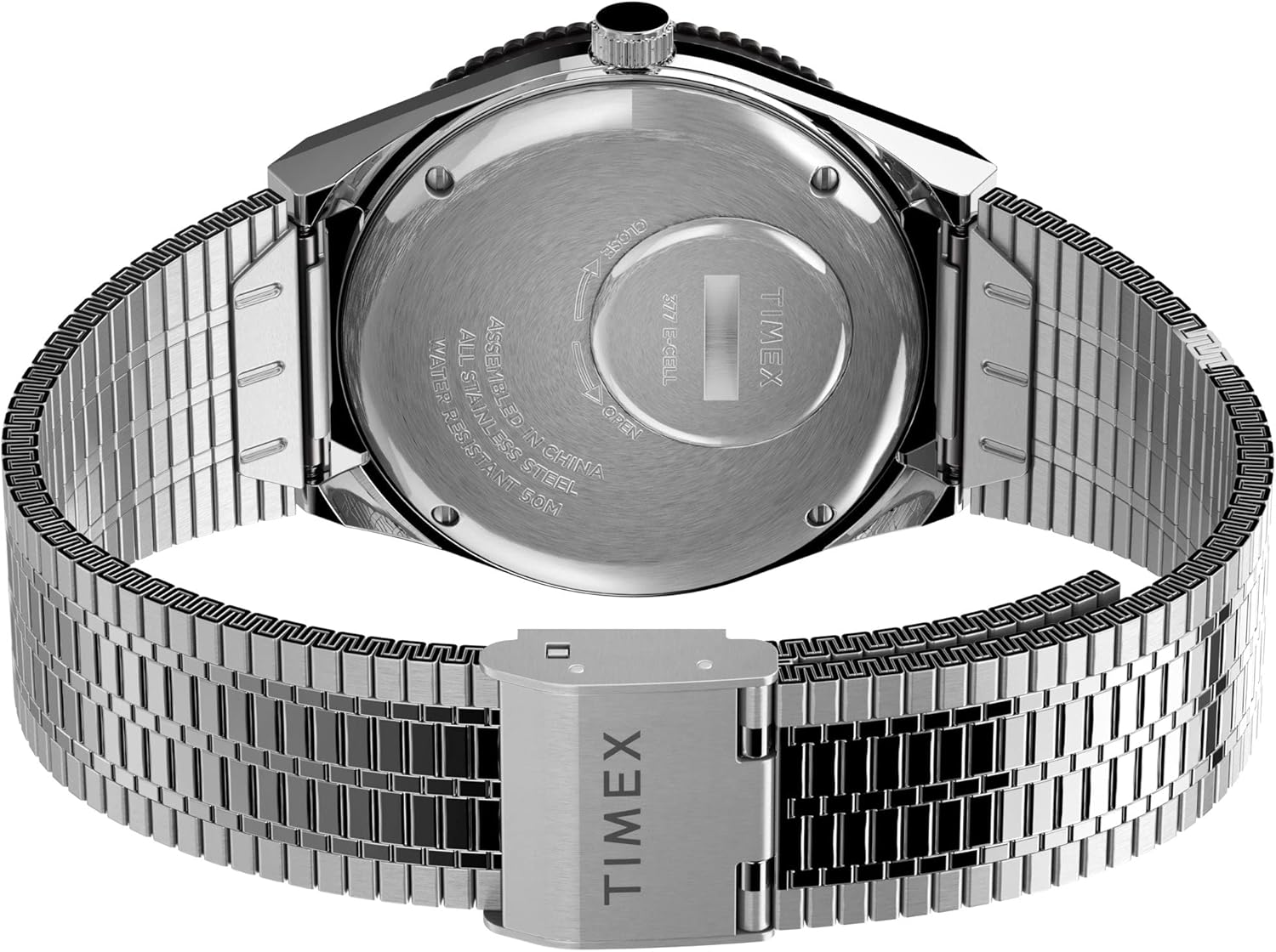 Timex Q Men's 38mm Watch Silver/Green