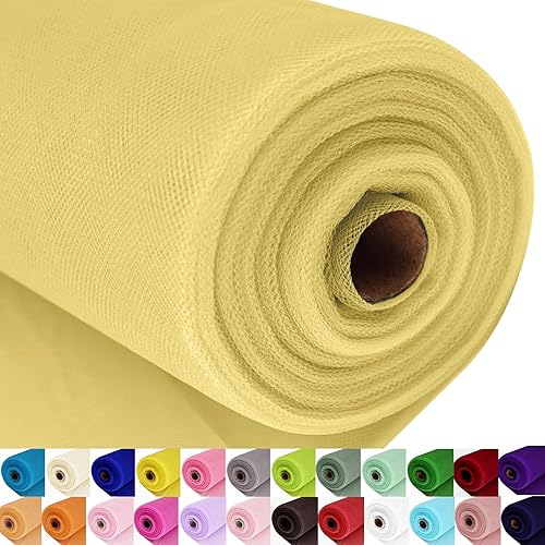 Miniatura 54 de Rollos de tela de tul blanco de 54 pulgadas por 20 yardas, perno de carrete de tutú para decoración de bodas, falda tutú de baby shower, envoltura