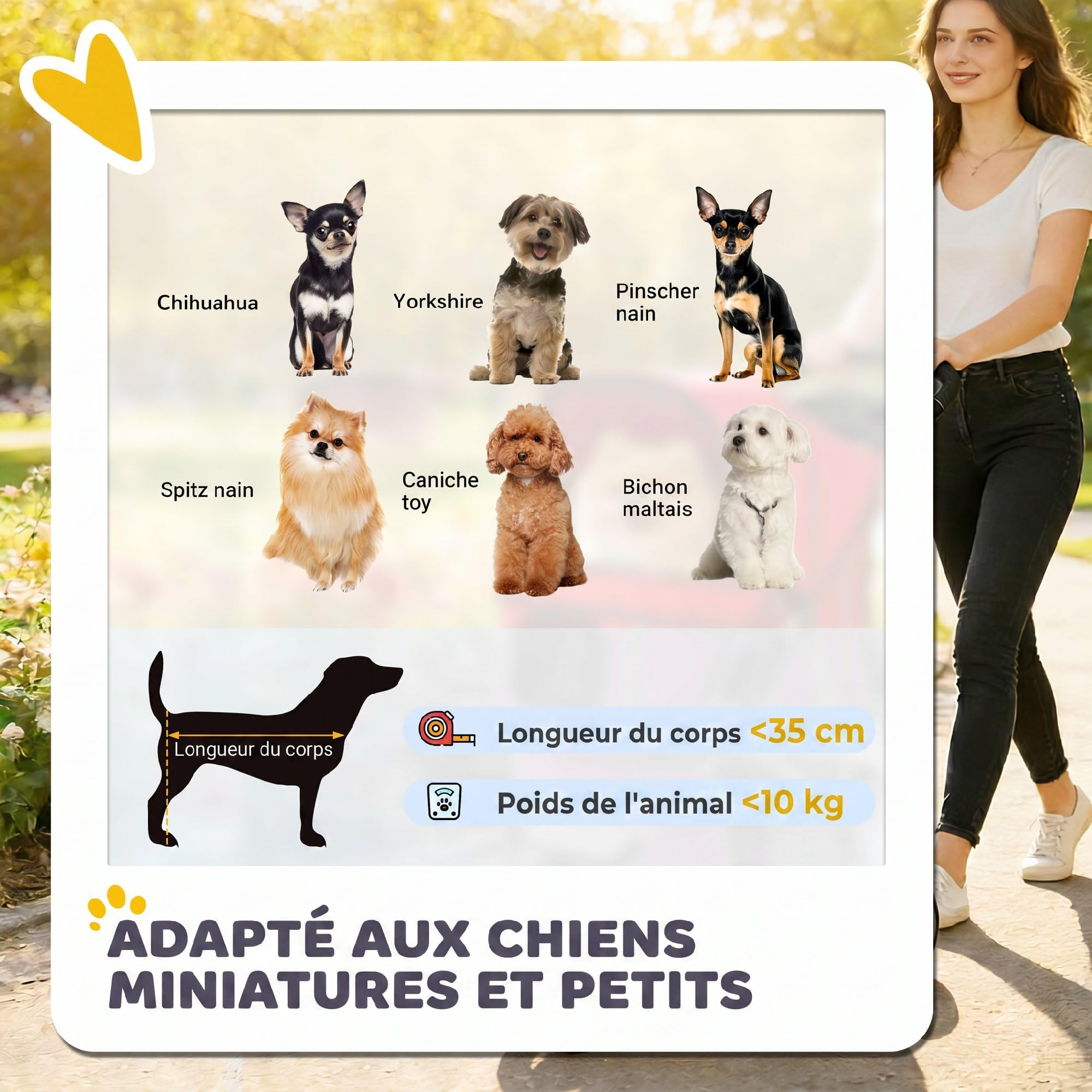 PawHut Poussette Buggy Pliable Animaux Chien Tout Terrain Rouge | Chariot Pliant Chien Chat, Panier de Rangement Inclus, Roues Avec Frein, Tissu 600D Oxford Acier, Porte-Gobelet, 75x45x97cm