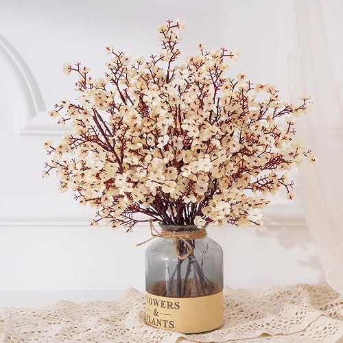 Yastouay 5 Pcs Fake Flowers Artificial Flowers, Real Touch Silk