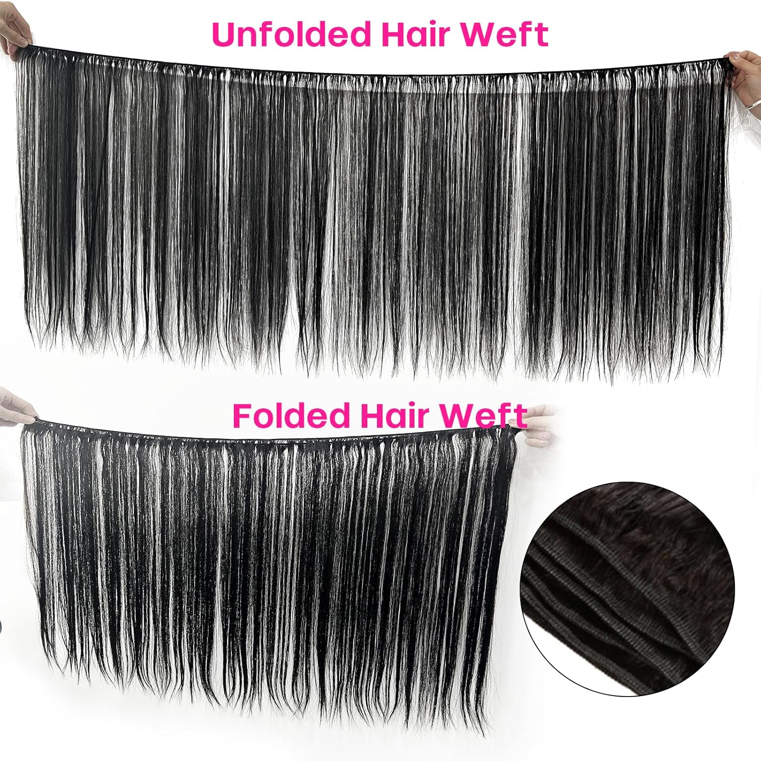 Real Raw Straight Bundles Human Hair 12A Human Hair Bundles 100% Unprocessed Virgin Double Weft Hair Bundle Natural Black Hair Extension for Women (1B Straight, 14 Inch)
