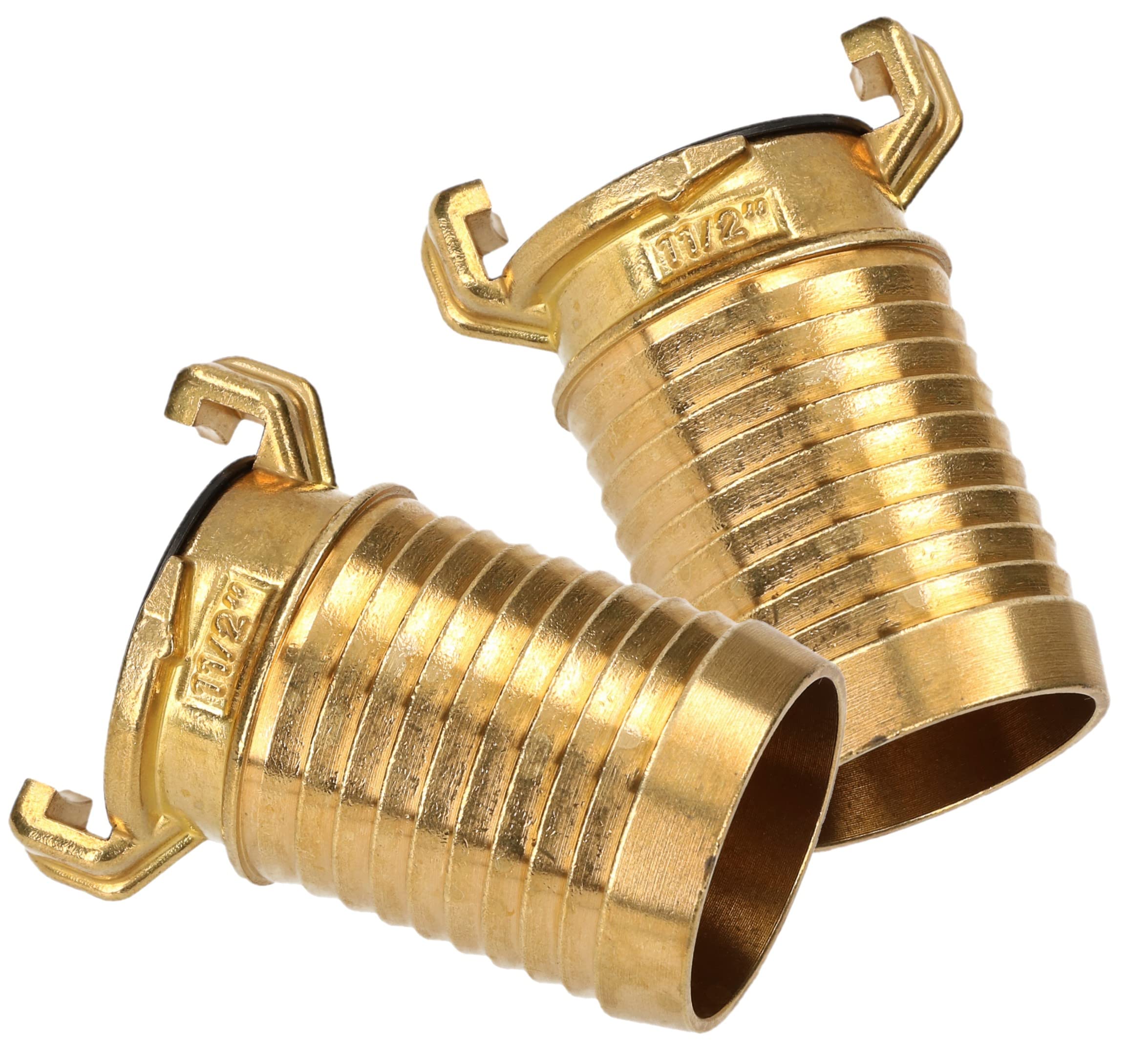 KOTARBAU® Geka Quick Coupling 1 1/2 Inch System with Diameter 38 mm for Garden Hose Set of 2