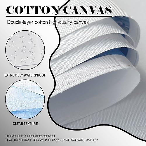 Miniatura 5 de JEAWA Lienzo decorativo moderno para pared, lienzo grande para dormitorio, sala de estar, oficina en casa, 24 x 48 pulgadas, divertido arte de pared