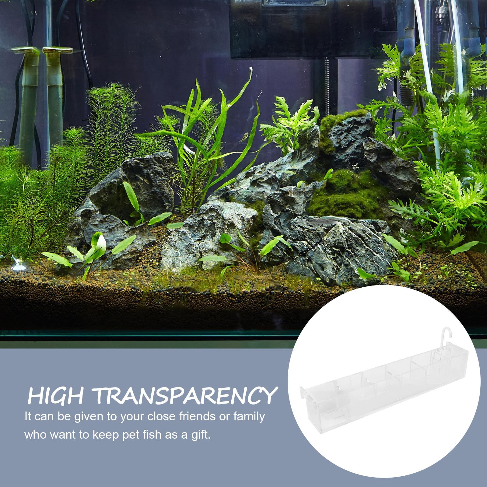 Caja de Filtro de Acuario Purificador por Goteo Acrílico