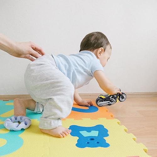Miniatura 6 de Juguetes de motocicleta con tirones motocicleta de juguete con luz intermitente y sonidos para niños mayores de 3 años regalos de cumpleaños de