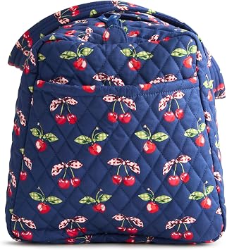 Vera Bradley Women's Premium Cotton Original Duffel Bag Carry On Weekender Travel & Gym Bag Cherry Picking, 40L