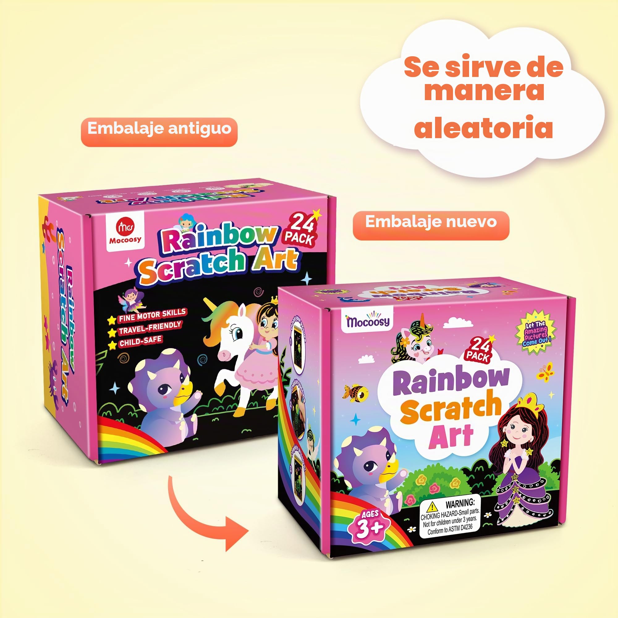 Mocoocy 24 Libros Scratch Art Favores de fiesta para Niños, Regalos Fiesta,Mágicos Cuadernos Rascar,Drawing Juego, juguetes de viaje,Rainbow Magic Scratch Papel Regalos Cumpleaños para Niños 3-12 años
