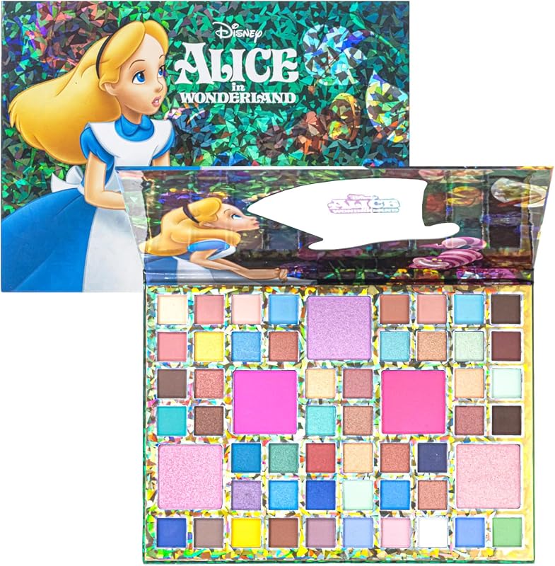 Alice in Wonderland 55-Well Face Palette, Eyeshadow, Ages 13+