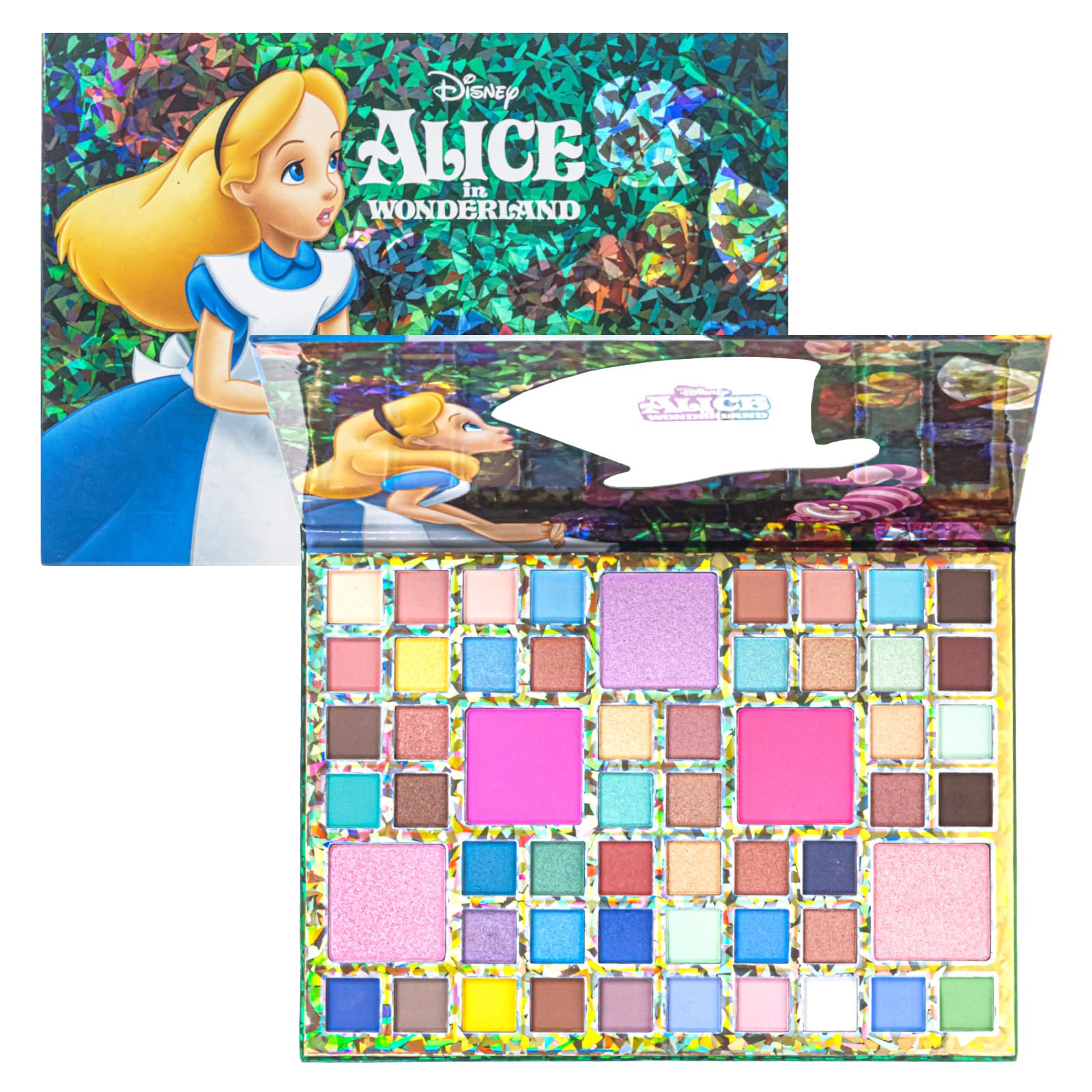 Alice in Wonderland Paleta Cieni 55 Kolorów z Lustrem