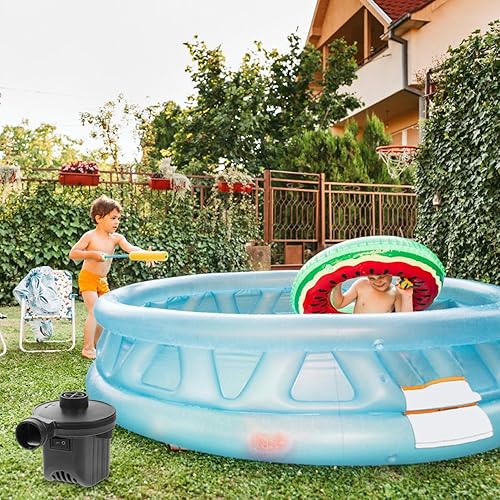 Miniatura 9 de Bomba de colchón de aire eléctrica portátil inflador deflator para acampar al aire libre Enchufe de EE. UU. Pequeño compresor de aire eléctrico para