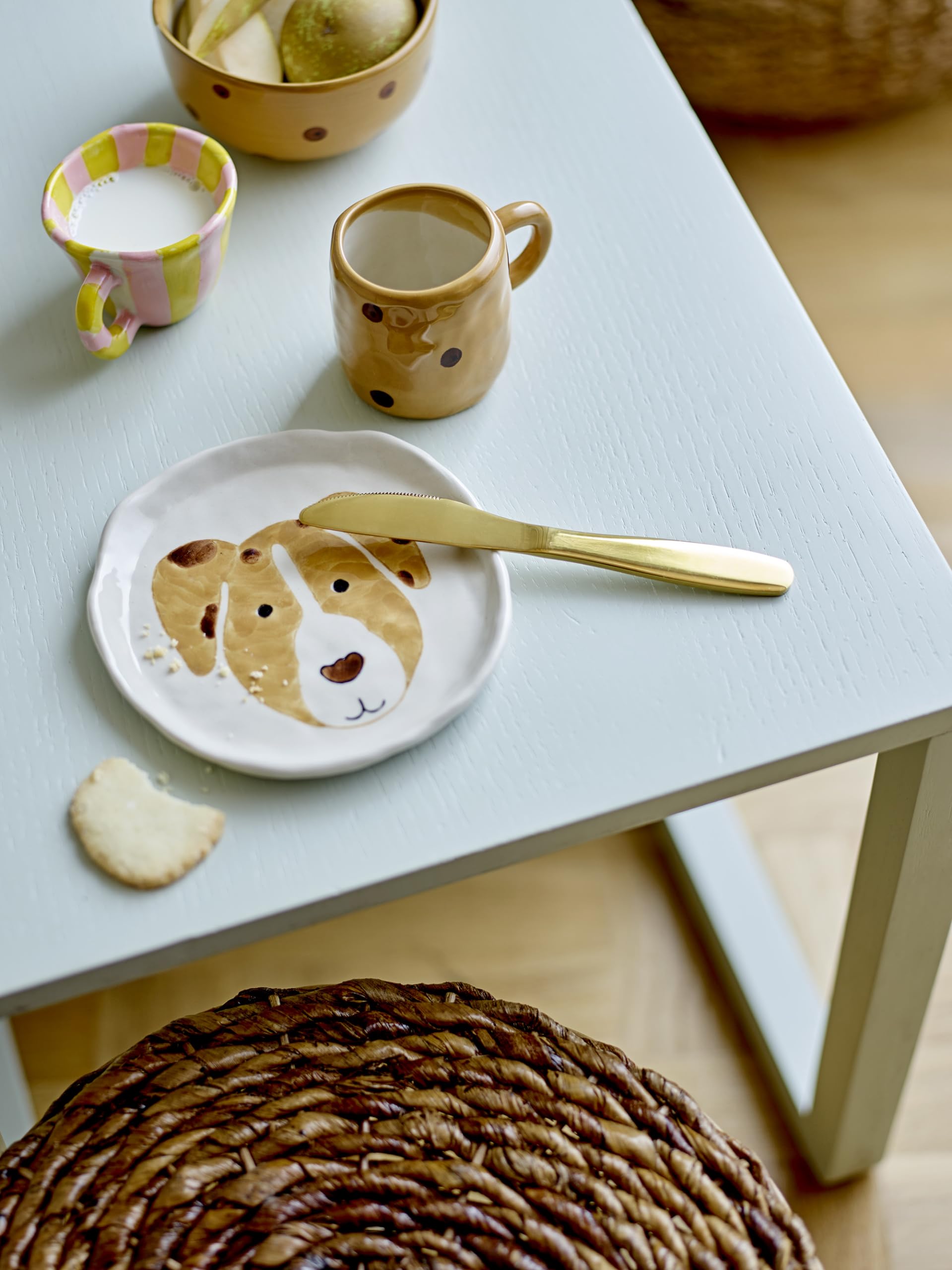 BLOOMINGVILLE Mini Fenix Dog Tableware Brown Stoneware (82057644)