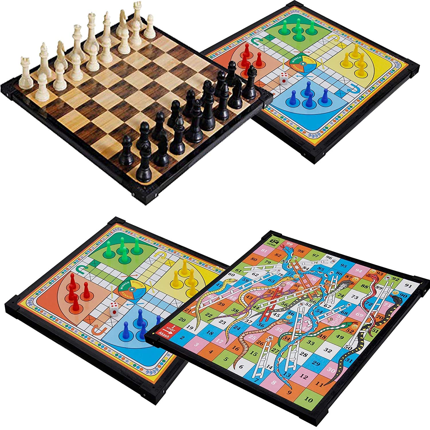 Mimi GameZone Wooden Board 12x12 inch Ludo, Snakes & Ladders & Chess Multicolor, (2 in 1 Games) Buy Ludo GET Chess Board for Free (B08FZN48FZ) Amazon Price History, Amazon Price Tracker