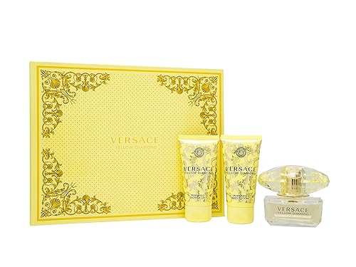 Versace Set de regalo de diamante amarillo - EDT + Gel de ducha + loción corporal 1.7 fl oz