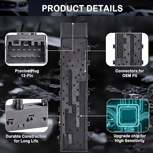 Miniatura 4 de DAFGSEA Reemplazo del interruptor eléctrico del asiento del lado del conductor izquierdo para Ford Edge Escape Explorer Fusion Expedition F150,