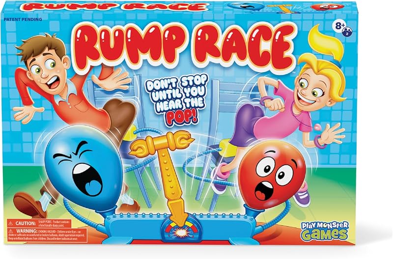 Rump Race Balloon Popping Battle Board Game Family Game Night, Party Game | Family Game, Kids Games, Multi-Player, Board Games for Family Night, Preschool Toys, Family Game Night, Travel Games,