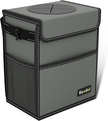 Knodel - Papelera para coche, impermeable, con tapa, a prueba de fugas, bolsa de basura para coche, para colgar. disponible en Yaxa Peru