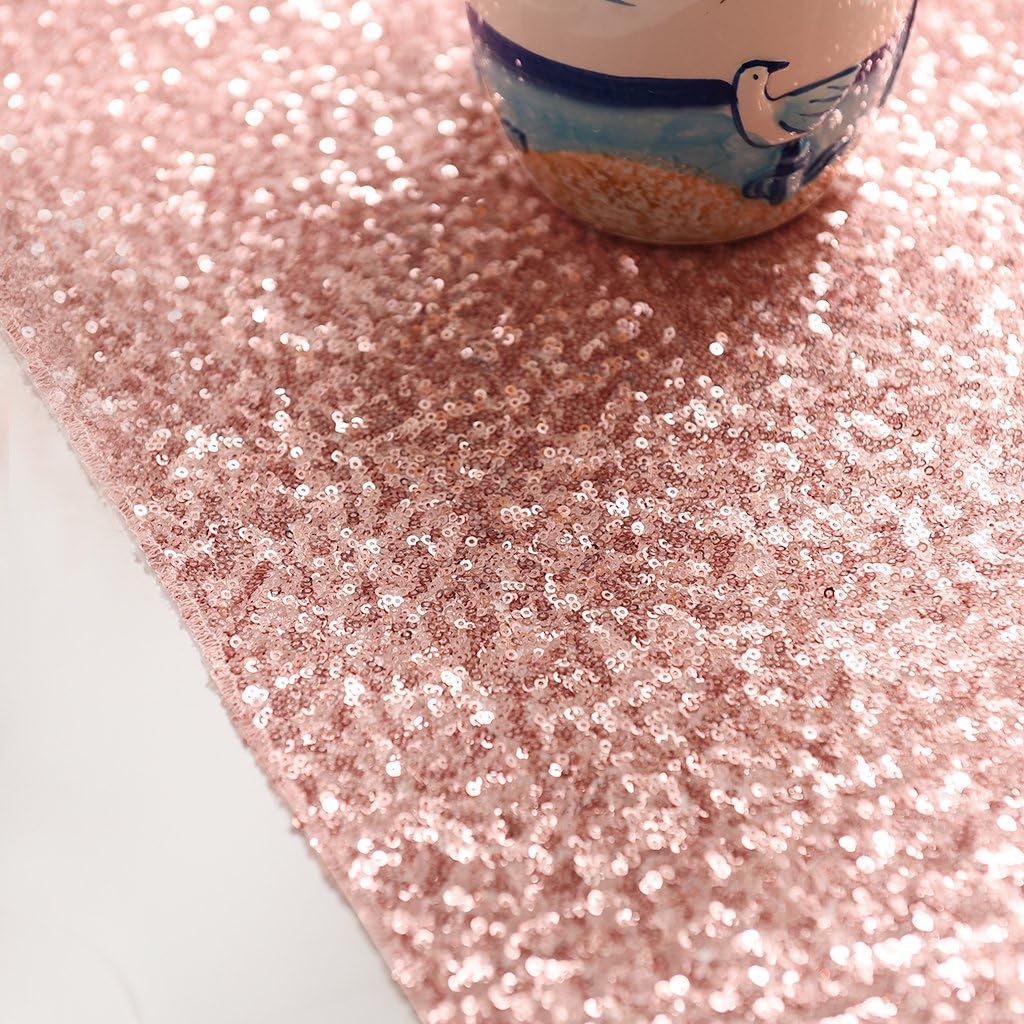 Flash Deals - 70% OFF PONY DANCE Table Runner Sequins - Sparkling Glitter Decorative Luxurious Table Runner for Event Weddings/Birthday/Christmas and Holidays, 12 x 108 Inches, Pink, 1 PC Free Shipping Over $50 PONY DANCE Table Runner Sequins - Sparkling Glitter Decorative Luxurious Table Runner for Event Weddings/Birthday/Christmas and Holidays, 12 x 108 Inches, Pink, 1 PC